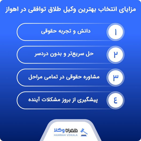 آشنایی با خدمات تخصصی بهترین وکیل طلاق توافقی در اهواز به موکلین
