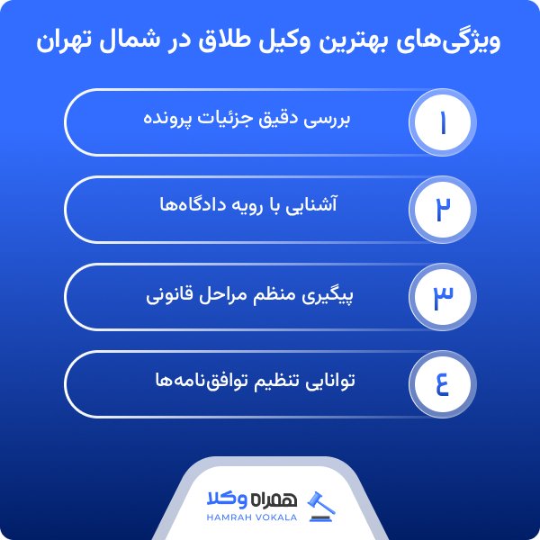 راهنمای شناخت بهترین وکیل طلاق در شمال تهران