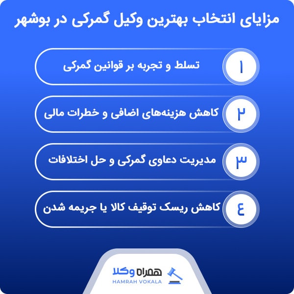 آشنایی با ویژگیهای بهترین وکیل گمرکی در بوشهر