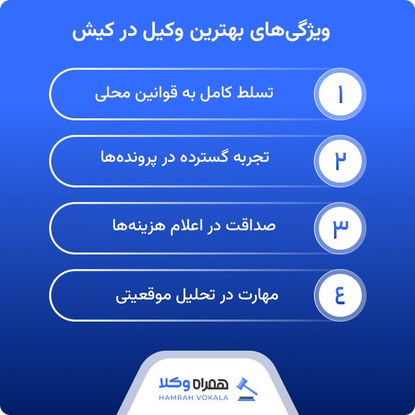 راهنمای جامع انتخاب بهترین وکیل در کیش