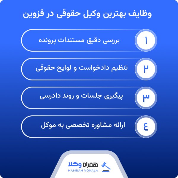 راهنمای شناخت بهترین وکیل حقوقی در قزوین