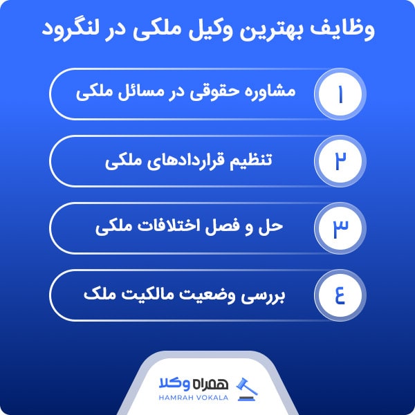 لیست کامل 10 تا از بهترین وکلای ملکی لنگرود به همراه مشخصات تکمیلی