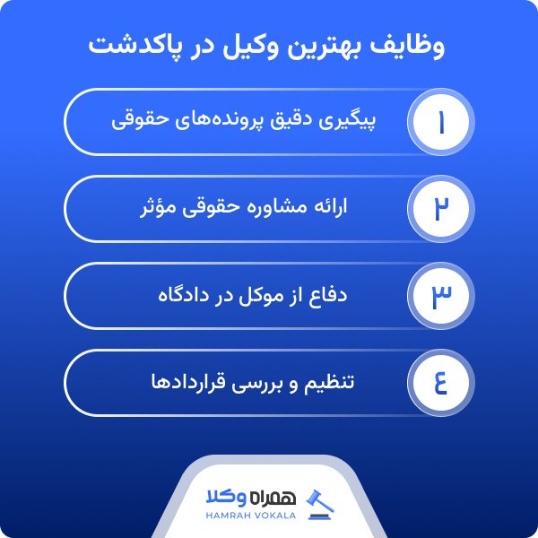 معرفی ۱۰ تا از بهترین وکلای پاکدشت به همراه جزئیات