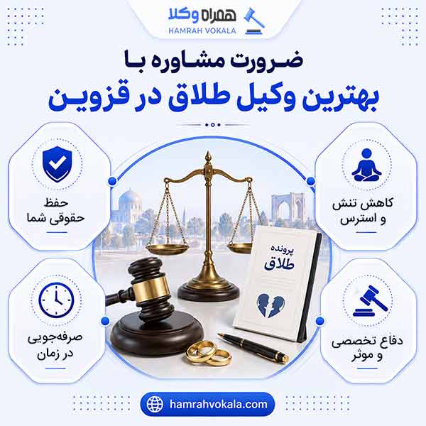 راهنمای کامل انتخاب بهترین وکیل طلاق در قزوین