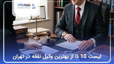 بهترین وکیل نفقه در تهران