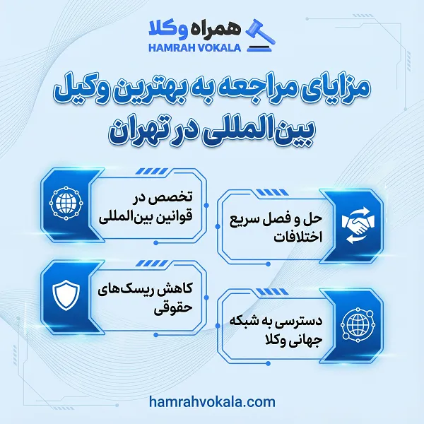 لیست 10 تا از بهترین وکلای بین المللی در تهران + اطلاعات تکمیلی