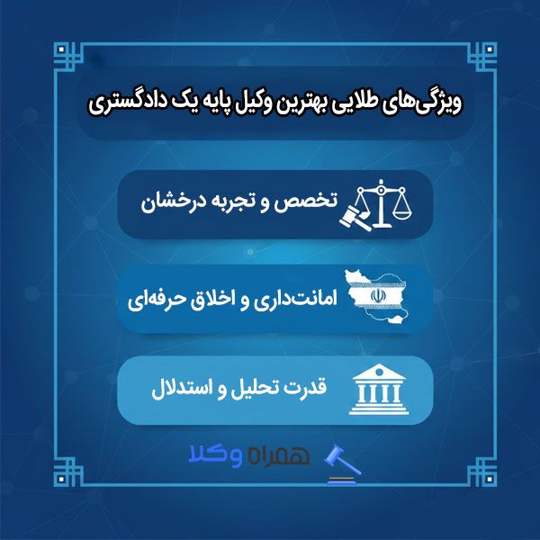 بهترین وکیل پایه یک دادگستری در ایران