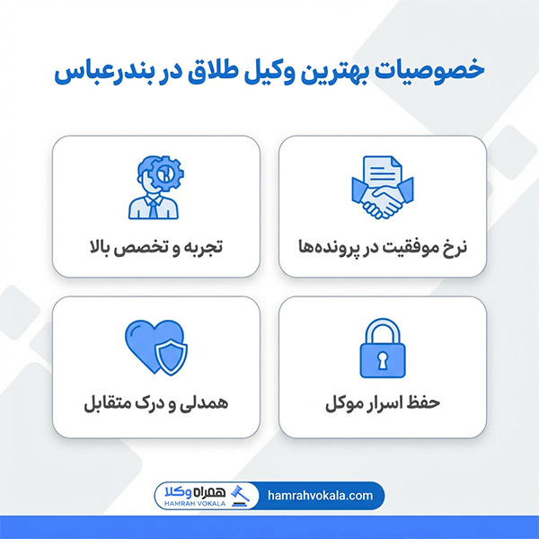 اهمیت مراجعه به بهترین وکلای طلاق در بندرعباس
