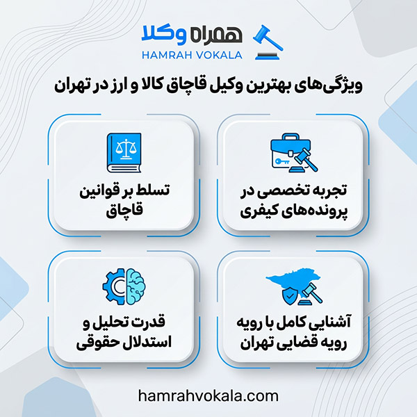 نکات مهم در انتخاب بهترین وکیل قاچاق کالا و ارز تهران