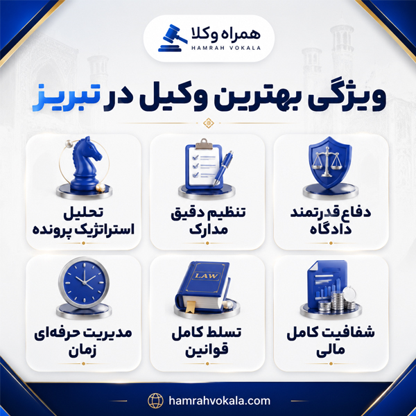 بهترین وکیل در تبریز