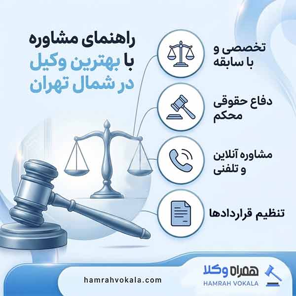 توصیه‌های کلیدی انتخاب بهترین وکیل در شمال تهران