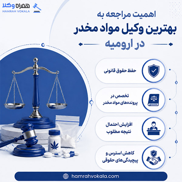 ضرورت انتخاب بهترین وکیل مواد مخدر در ارومیه
